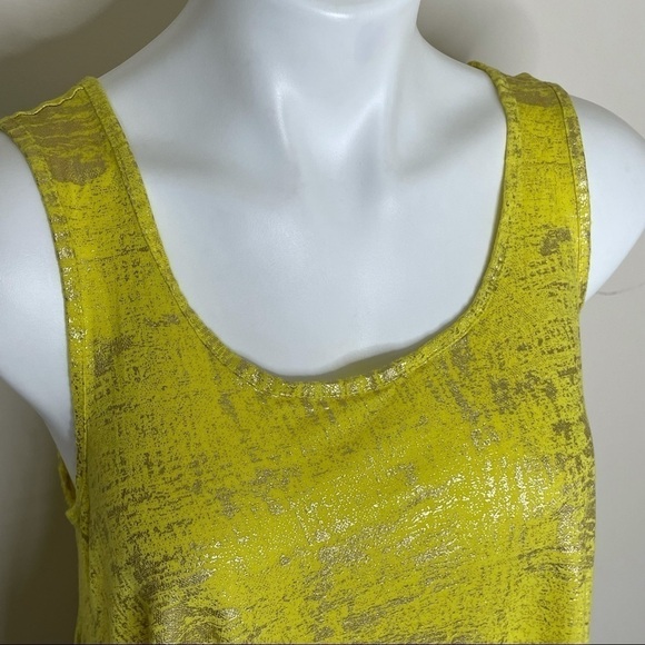 Jennifer Lopez yellow metallic tank top, medium - Picture 5 of 7